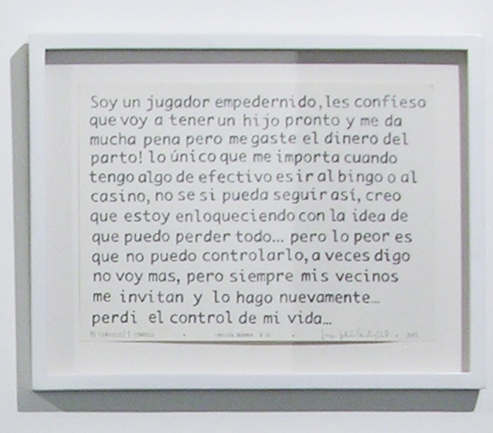 Yo Confieso / I Confess&amp;nbsp; (2012)&amp;nbsp;&amp;nbsp;&amp;nbsp; Grafito sobre papel&amp;nbsp;