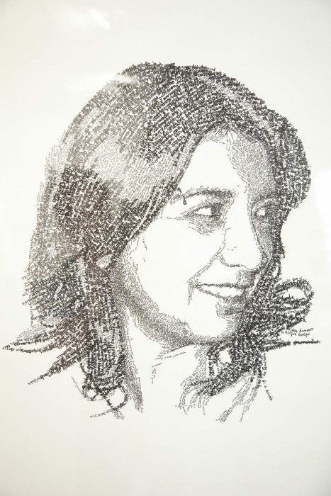 Cristina Escobar por Boris P&amp;eacute;rez&amp;nbsp;(2011)&amp;nbsp;&amp;nbsp;&amp;nbsp;&amp;nbsp;Tinta sobre papel