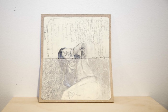 Maia Marin por Luis Hernandez Mellizo&amp;nbsp;(2010)&amp;nbsp;&amp;nbsp;&amp;nbsp;Grafito sobre papel, libreta de apuntes
