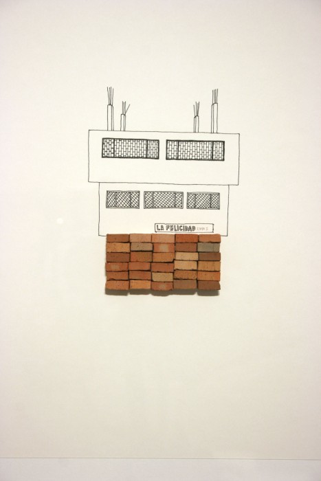 Andrea Acosta.&amp;nbsp;&amp;nbsp;Casa Modelo &amp;ndash; Secuencia para crecer&amp;nbsp;(Serie de 10)31cm x 41cm (dibujo 21cm x 29,7cm)Dibujo en esfero y ladrillos sobre papel2013