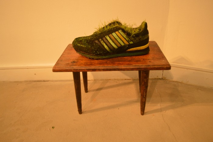 &amp;nbsp;Construcci&amp;oacute;n artificial. Zapato diadora, musgo.2010.Talla 40.&amp;nbsp;
