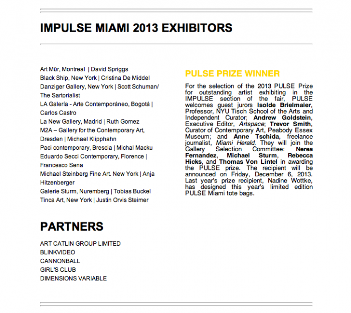LA Galeria, Carlos Castro en PULSE MIAMI 2013